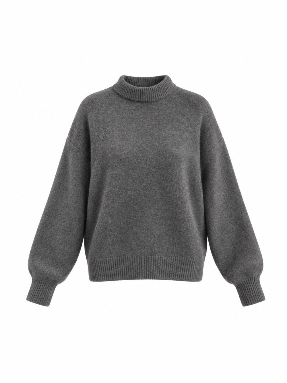 Zara Oversized Grey High Neck Sweater | Size Medium